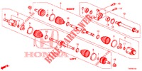 FRONT DRIVESHAFT/HALF SHA FT (DIESEL) (1.6L) for Honda CIVIC DIESEL 1.6 EXECUTIVE 5 Doors 6 speed manual 2013