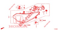 HEADLIGHT  for Honda CIVIC DIESEL 1.6 EXECUTIVE 5 Doors 6 speed manual 2013