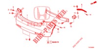 REAR BUMPER  for Honda CIVIC DIESEL 1.6 EXECUTIVE 5 Doors 6 speed manual 2013