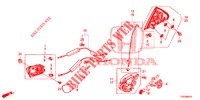 REAR DOOR LOCKS/OUTER HAN DLE  for Honda CIVIC DIESEL 1.6 EXECUTIVE 5 Doors 6 speed manual 2013