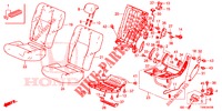 REAR SEAT/SEATBELT (G.) for Honda CIVIC DIESEL 1.6 EXECUTIVE 5 Doors 6 speed manual 2014