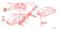 EMBLEMS/CAUTION LABELS  for Honda CIVIC 1.8 EXECUTIVE 5 Doors 6 speed manual 2015