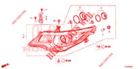 HEADLIGHT  for Honda CIVIC 1.8 EXECUTIVE 5 Doors 6 speed manual 2015