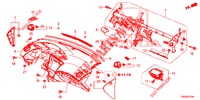 INSTRUMENT PANEL UPPER (LH) for Honda CIVIC 1.8 EXECUTIVE 5 Doors 6 speed manual 2015