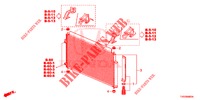 AIR CONDITIONER (CONDENSATEUR) for Honda CIVIC 1.8 EXECUTIVE 5 Doors 6 speed manual 2012