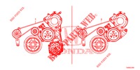 ALTERNATOR BELT (1.8L) for Honda CIVIC 1.8 EXECUTIVE 5 Doors 6 speed manual 2012