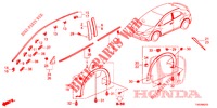 MOLDING/PROTECTOR  for Honda CIVIC 1.8 EXECUTIVE 5 Doors 6 speed manual 2012