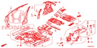 FLOOR/INNER PANELS  for Honda CIVIC 1.8 EXECUTIVE 5 Doors 5 speed automatic 2013