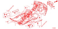 FLOOR MAT/INSULATOR  for Honda CIVIC 1.8 EXECUTIVE 5 Doors 5 speed automatic 2013