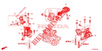 ENGINE MOUNTS (1,0 L) (CVT) for Honda CIVIC  1.0 COMFORT 5 Doors full automatic 2017