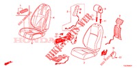FRONT SEAT/SEATBELTS (D.) (LH) for Honda CIVIC  1.0 COMFORT 5 Doors full automatic 2017