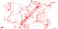 AIR CONDITIONER (FLEXIBLES/TUYAUX) (1,0 L) (LH) for Honda CIVIC 1.0 EXECUTIVE NAVI 5 Doors 6 speed manual 2017