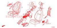 FRONT SEAT/SEATBELTS (D.) (LH) for Honda CIVIC 1.0 EXECUTIVE NAVI 5 Doors full automatic 2017