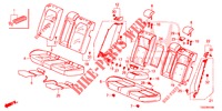 REAR SEAT/SEATBELT (2D)  for Honda CIVIC 1.0 EXCLUSIVE NAVI 5 Doors full automatic 2017