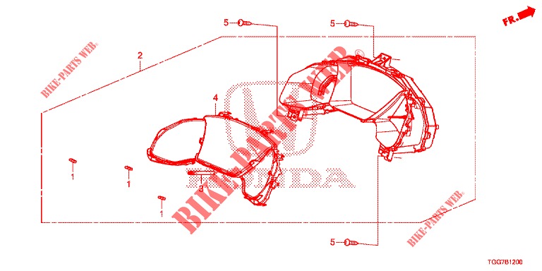 SPEEDOMETER  for Honda CIVIC  1.0 ENTRY 5 Doors 6 speed manual 2018