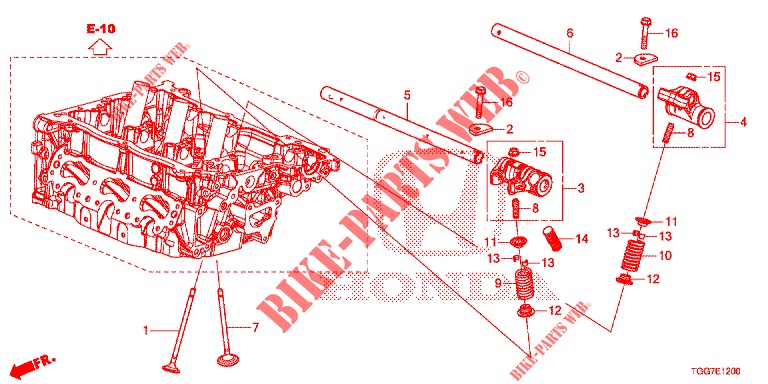 VALVE/ROCKER ARM (1,0 L) for Honda CIVIC  1.0 ENTRY 5 Doors 6 speed manual 2018
