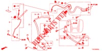 AIR CONDITIONER (FLEXIBLES/TUYAUX) (1,0 L) (LH) for Honda CIVIC 1.0 MID 5 Doors 6 speed manual 2018