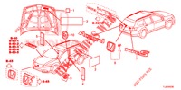 EMBLEMS/CAUTION LABELS  for Honda ACCORD TOURER 2.0 S 5 Doors 6 speed manual 2015