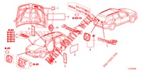 EMBLEMS/CAUTION LABELS  for Honda ACCORD TOURER 2.4 EXECUTIVE 5 Doors 6 speed manual 2015