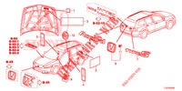 EMBLEMS/CAUTION LABELS  for Honda ACCORD TOURER DIESEL 2.2 ELEGANCE 5 Doors 5 speed automatic 2015