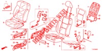 FRONT SEAT/SEATBELTS (D.) (LH) for Honda ACCORD TOURER DIESEL 2.2 ELEGANCE PACK 5 Doors 6 speed manual 2015