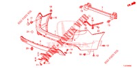 REAR BUMPER  for Honda ACCORD TOURER DIESEL 2.2 LUXURY 5 Doors 6 speed manual 2015