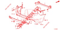 REAR BUMPER  for Honda ACCORD TOURER DIESEL 2.2 S 5 Doors 6 speed manual 2015