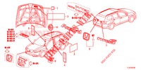 EMBLEMS/CAUTION LABELS  for Honda ACCORD TOURER 2.0 COMFORT 5 Doors 6 speed manual 2014