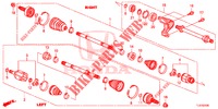 FRONT DRIVESHAFT/HALF SHA FT (2.0L) for Honda ACCORD TOURER 2.0 COMFORT 5 Doors 6 speed manual 2014