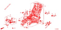 FRONT SEAT COMPONENTS (D.) (SIEGE REGLAGE MANUEL) for Honda ACCORD TOURER 2.0 COMFORT 5 Doors 6 speed manual 2014