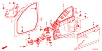 FRONT DOOR PANELS (2D)  for Honda ACCORD TOURER 2.0 EXECUTIVE 5 Doors 6 speed manual 2014