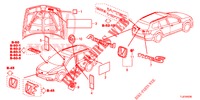 EMBLEMS/CAUTION LABELS  for Honda ACCORD TOURER 2.4 S 5 Doors 6 speed manual 2014