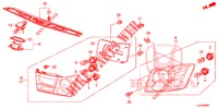 TAILLIGHT/LICENSE LIGHT (PGM FI)  for Honda ACCORD TOURER 2.4 S 5 Doors 6 speed manual 2014