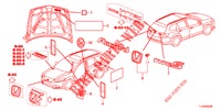 EMBLEMS/CAUTION LABELS  for Honda ACCORD TOURER 2.0 COMFORT 5 Doors 6 speed manual 2013