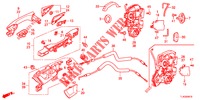 REAR DOOR LOCKS/OUTER HAN DLE  for Honda ACCORD TOURER 2.0 ELEGANCE 5 Doors 6 speed manual 2013