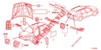 EMBLEMS/CAUTION LABELS  for Honda ACCORD TOURER 2.0 ELEGANCE PACK 5 Doors 6 speed manual 2013