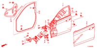 FRONT DOOR PANELS (2D)  for Honda ACCORD TOURER 2.0 ELEGANCE PACK 5 Doors 6 speed manual 2013