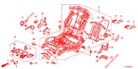 FRONT SEAT COMPONENTS (D.) (HAUTEUR MANUELLE) for Honda ACCORD TOURER 2.0 ELEGANCE PACK 5 Doors 6 speed manual 2013