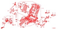 FRONT SEAT COMPONENTS (G.) (HAUTEUR MANUELLE) for Honda ACCORD TOURER 2.0 ELEGANCE PACK 5 Doors 6 speed manual 2013