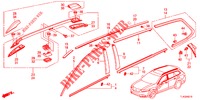 MOLDING/ROOF RAIL  for Honda ACCORD TOURER 2.0 ELEGANCE PACK 5 Doors 6 speed manual 2013