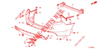 REAR BUMPER  for Honda ACCORD TOURER 2.0 ELEGANCE PACK 5 Doors 6 speed manual 2013