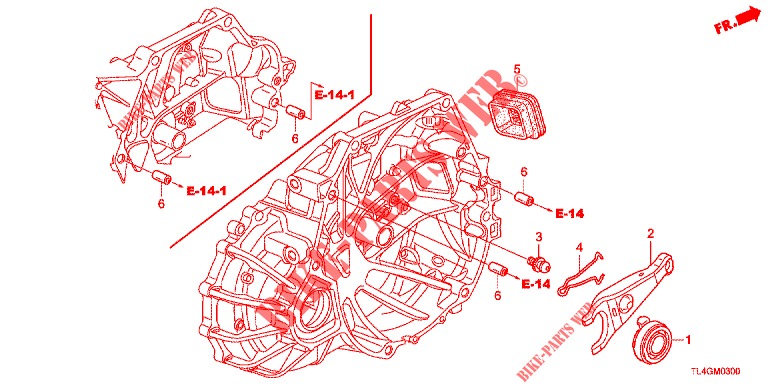 CLUTCH RELEASE  for Honda ACCORD TOURER 2.0 ELEGANCE PACK 5 Doors 6 speed manual 2013