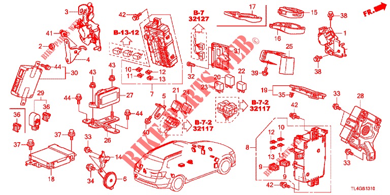 CONTROL UNIT (CABINE) (1) (LH) for Honda ACCORD TOURER 2.0 ELEGANCE PACK 5 Doors 6 speed manual 2013