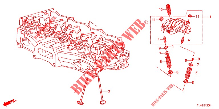 VALVE/ROCKER ARM (2.0L) for Honda ACCORD TOURER 2.0 ELEGANCE PACK 5 Doors 6 speed manual 2013