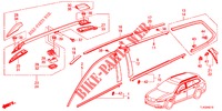 MOLDING/ROOF RAIL  for Honda ACCORD TOURER 2.0 EXECUTIVE 5 Doors 6 speed manual 2013
