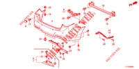 REAR BUMPER  for Honda ACCORD 2.0 ELEGANCE PACK 4 Doors 6 speed manual 2012