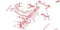 REAR BUMPER  for Honda ACCORD DIESEL 2.2 COMFORT 4 Doors 6 speed manual 2012