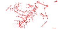 REAR BUMPER  for Honda ACCORD DIESEL 2.2 ELEGANCE 4 Doors 6 speed manual 2012