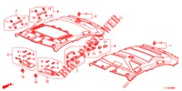 ROOF LINING  for Honda ACCORD DIESEL 2.2 ELEGANCE 4 Doors 6 speed manual 2012