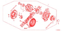 ALTERNATOR (DENSO) (DIESEL) for Honda ACCORD DIESEL 2.2 ELEGANCE PACK 4 Doors 6 speed manual 2012
